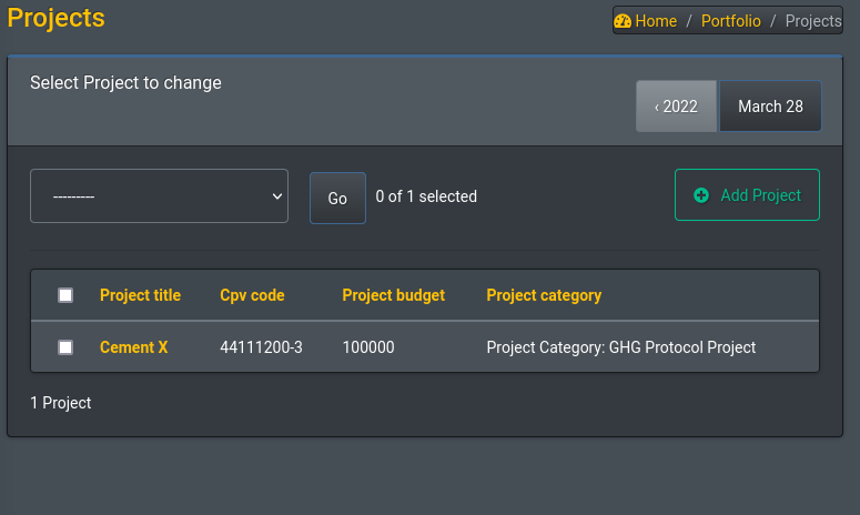 project screenshot