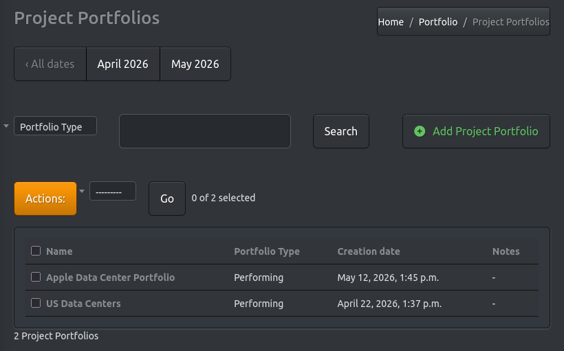 Project Portfolio