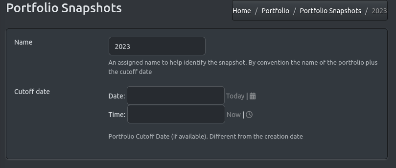 Portfolio Snapshot