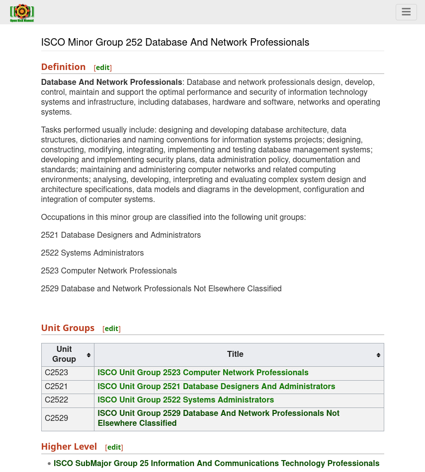 ESCO Framework