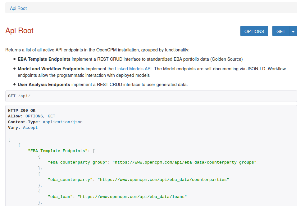 Open Risk API for NPL