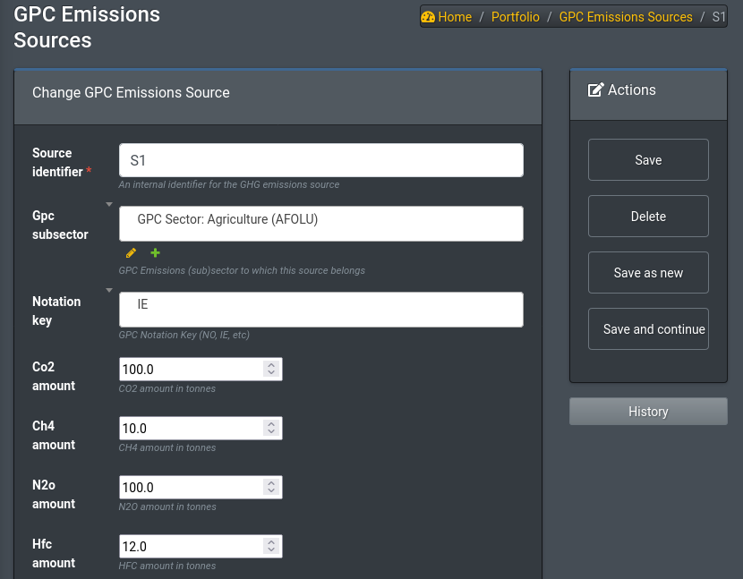 Emissions Sources